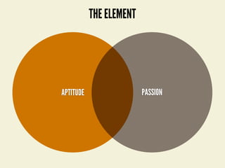 APTITUDE PASSION
THE ELEMENT
 