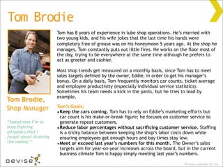 Tom Brodie
                        Tom has 8 years of experience in lube shop operations. He’s married with
              ...