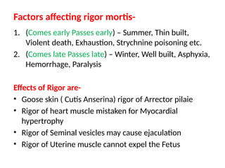 Skin Rigor Death 2 is about to somthing related to death | PPTX