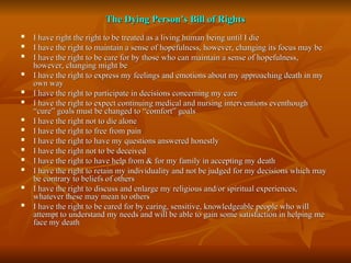 Death anddeath and dying death dying.ppt