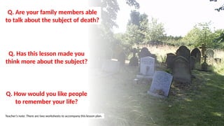 Lesson Death Death and life after death lesson plan for Primary School teachers | PPTX