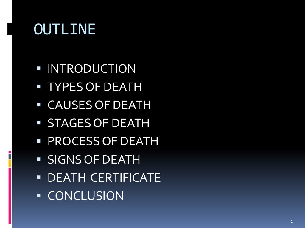 Death and signs of death