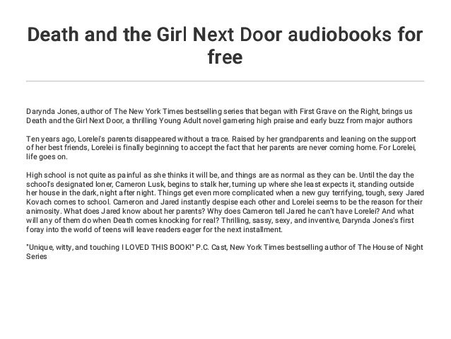 Death And The Girl Next Door Audiobooks For Free