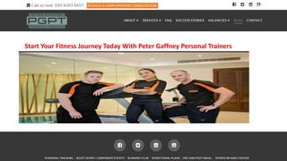 Start Your Fitness Journey Today With Peter Gaffney Personal Trainers
 