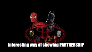 Interesting way of showing PARTNERSHIP
 