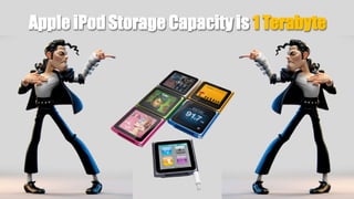 Apple iPod Storage Capacity is 1 Terabyte
 