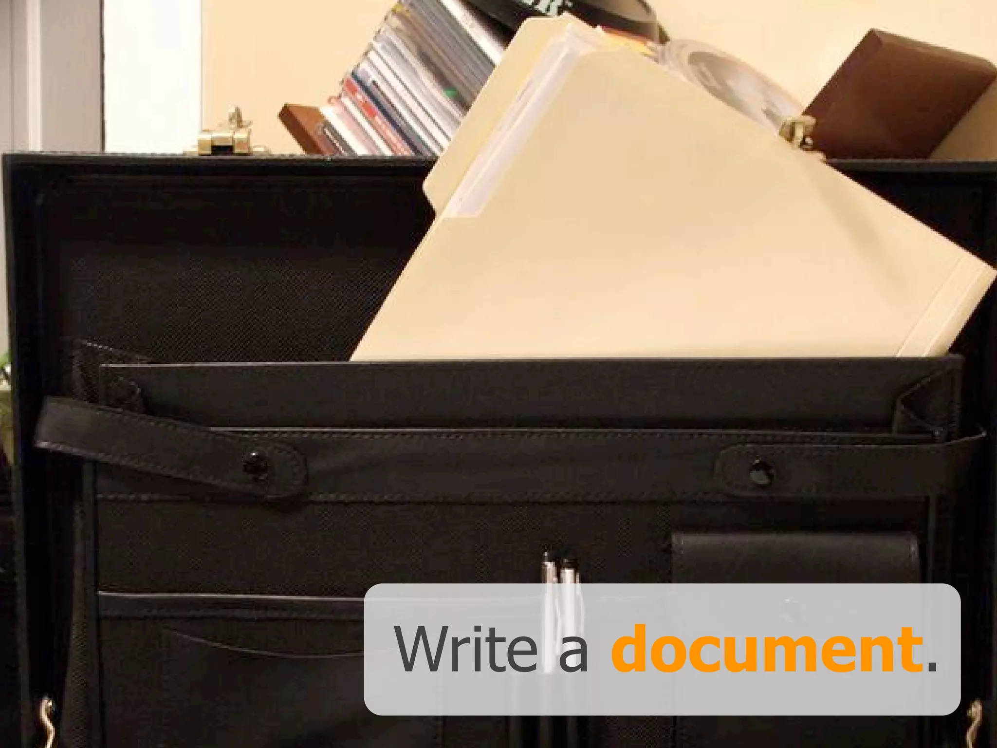 Write a document.
 