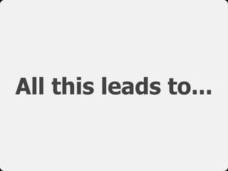 All this leads to...
 