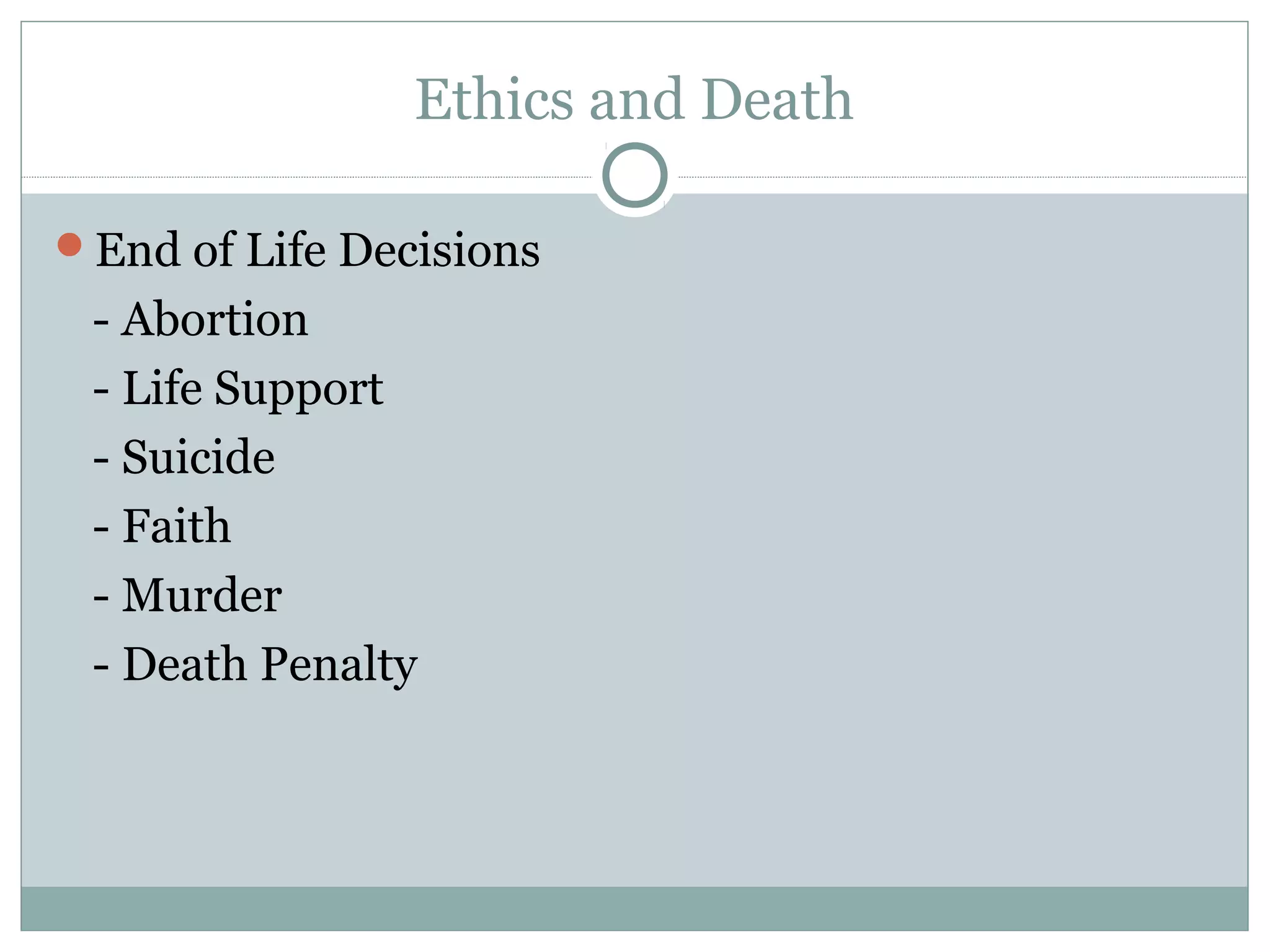 Death, dying and bereavement | PPT