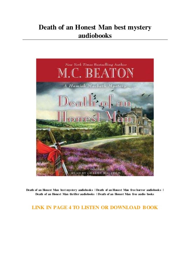Death Of An Honest Man Best Mystery Audiobooks slideshare