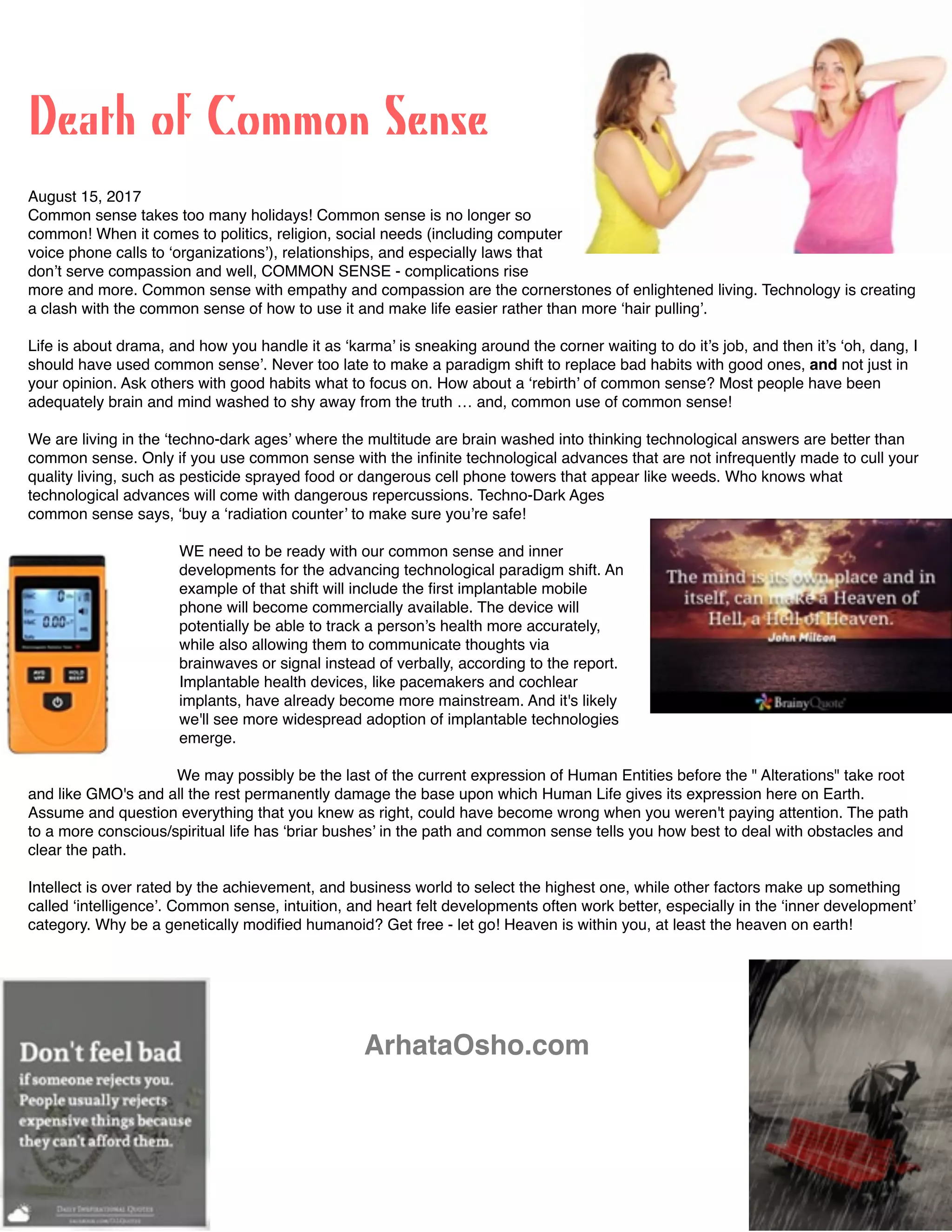 Death of common sense PDF
