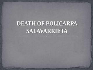 Death of Policarpa Salavarrieta