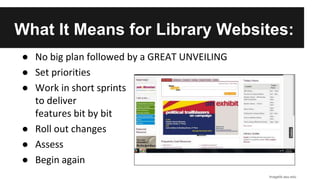 Death of the library website redesign