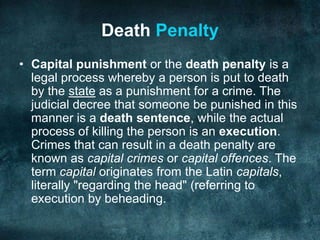 Death penalty | PPT