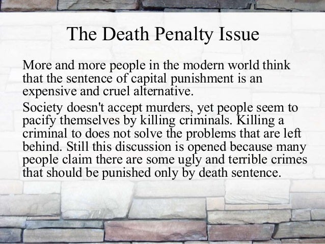 Is The Death Penalty Cruel And Unusual Punishment , Sample of Essays