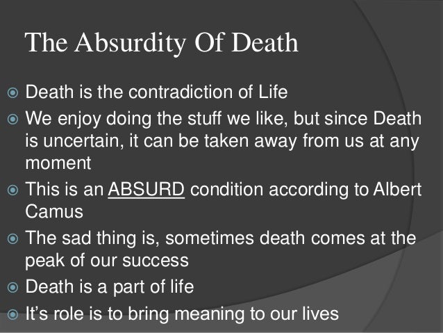 The Meaning of Life and Death