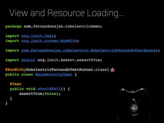 View and Resource Loading…
 