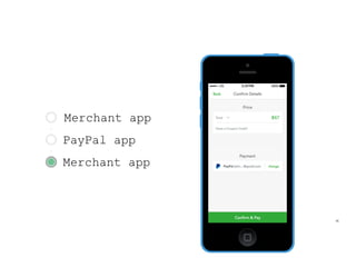 ￼ 
Merchant app 
PayPal app 
Merchant app 
Braintree_Dev. @cbetta | @braintree_dev 
 