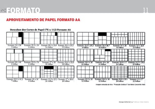 formato                                                                11
aproveitamento de papel formato AA




                                     Design Editorial 4 Professor Fabio Silveira
 