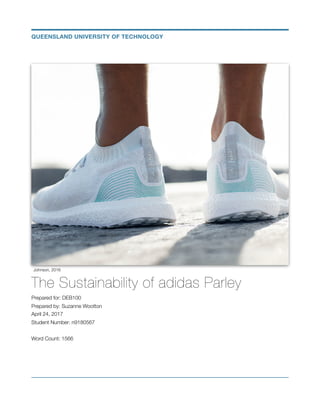 DEB100 Sustainability Analysis of Adidas x Parley
