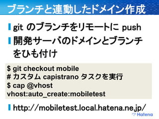 デブサミ2009 はてなの開発戦略