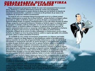 DEBARASAREA DUPA SERVIREA
PREPARATELOR LICHIDE
    Dupa consumarea preparatelor lichide de catre toti consumatorii de la aceeasi
masa, chelnerul va efectua debarasarea mesei de vesela si de tacâmurile
întrebuintate. Debarasarea se poate efectua la doua sau trei farfurii, în functie de
numarul consumatorilor, a pieselor ce urmeaza sa fie preluate de pe masa si de
cantitatea de preparate ramasa neconsumata.
    În cazul în care s-a consumat integral preparatul servit si s-a folosit numai
lingura, debarasarea se poate face la doua farfurii – prima farfurie cu lingura aflata
pe aceasta se ridica cu farfuria suport, pe partea dreapta a consumatorului, cu
ajutorul mâinii drepte; în spatele consumatorului se trece din mâna dreapta în mâna
stânga, acoperita cu ancarul desfasurat, fixându-se farfuria suport cu degetul mare
pe margine si celelalte rasfirate dedesubt; se trece la alt consumator si se ridica
farfuria suport, cu farfuria adânca si lingura, cu ajutorul acelorasi operaţii; în
spatele consumatorului acestea se aseaza pe antebraţul stâng, degajându-se farfuria
adânca de lingura prin trecerea acesteia lânga cea aflata pe prima farfurie.
Farfuriile si lingura de la cel de al treilea consumator se aseaza peste cea de a doua
farfurie, iar lingura se trece în prima farfurie; astfel se repeta operaţiile si la celelalte
persoane, pâna se aduna maximum 8 farfurii.
     În condiţiile în care ramân neconsumate preparatele si se folosesc mai multe
tacâmuri, respectiv pe lânga lingura se întrebuinţeaza cuţitul si furculiţa pentru
taierea transelor de carne din preparatul lichid, debarasarea se face la trei farfurii
efectuându-se urmatoarele operatii: pe partea dreapta a consumatorului, se prinde
cu mâna dreapta farfuria suport pe care se gaseste farfuria adânca si tacâmurile
folosite; se îndeparteaza puţin de consumator si în spatele acestuia se trec aceste
obiecte în mâna stânga, acoperita cu ancarul desfasurat, fixându-se farfuria suport
între degetul mare deasupra, pe margine si degetul aratator dedesubt. Se trece la cel
de al doilea consumator si se ridica numai farfuria adânca cu tacâmurile respective
folosind mâna dreapta, se trec pe mâna stânga, fixându-se în podul palmei sub
marginea primei farfurii si degetul mijlociu, inelar si cel mic rasfirate dedesubt.
    Se ridica apoi farfuria suport ramasa pe masa în fata consumatorului cu ajutorul
mâinii drepte si se trece pe antebraţul stâng. Farfuria suport împreuna cu farfuria
adânca si tacâmurile respective de la al treilea consumator se ridica tot pe partea
dreapta, cu mâna dreapta si în spatele consumatorului, se aseaza pe farfuria suport
existenta pe antebraţul stâng.
    Cu totul excepţional, când numarul clienţilor este mare si timpul de servire este
redus se poate debarasa masa si de cea de a patra farfurie suport cu farfuria adânca
si tacâmurile respective, pastrându-se în mâna dreapta, fixata între degetul mare si
celelalte degete rasfirate dedesubt, pâna se ajunge la oficiul pentru spalarea veselei
si tacâmurilor.
 