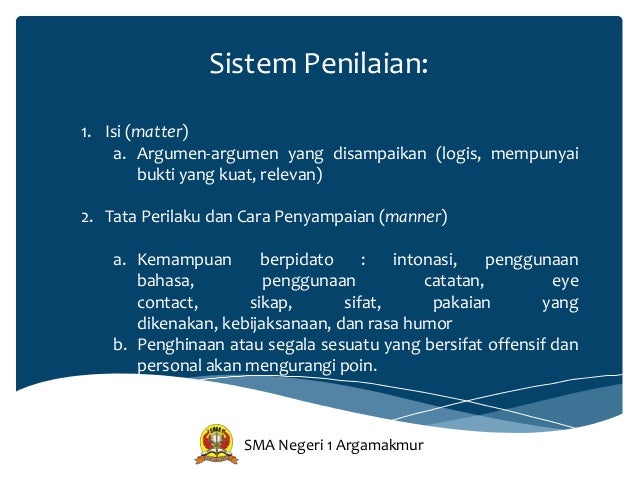 Powerpoint Presentation - Debat Bahasa Indonesia