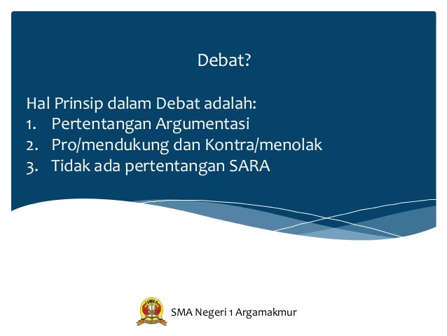 Powerpoint Presentation Debat Bahasa Indonesia