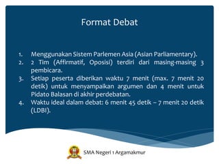 Modul Debat Bahasa Indonesia - SMA Negeri 1 Argamakmur | PDF