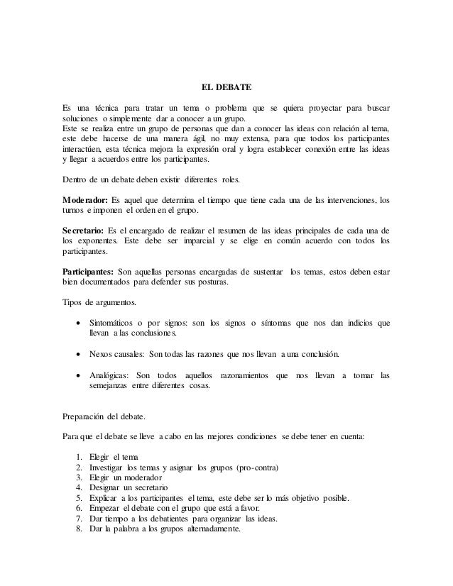 Debate Embarazo En Adolescentes