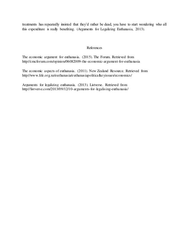 Essay pro euthanasia nz