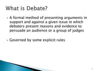 Debate As a Teaching Strategy | PPTX