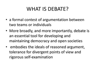 Debate | PPTX