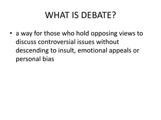 Debate | PPTX