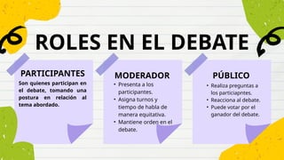 Presentacion acerca el debate.................... | PPTX