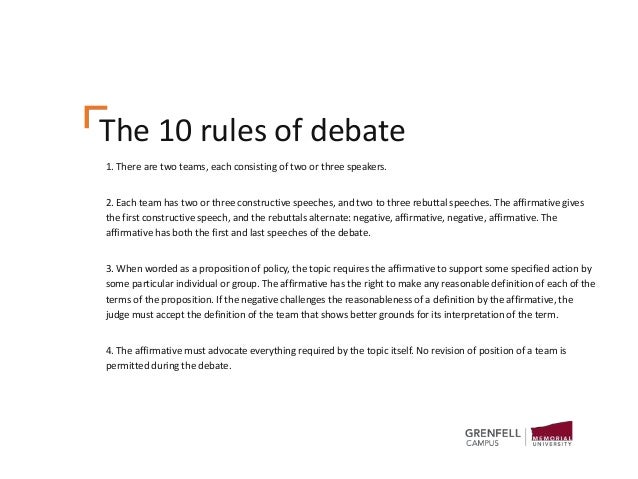 How To Write A Rebuttal Debate