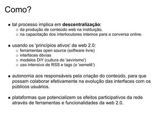Debate dos CMSs Livres