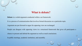 Debate Setting Fact Debate & Discussion college presentation.pptx