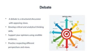Debate Task Debate Lesson for Performance Task Activity | PPTX