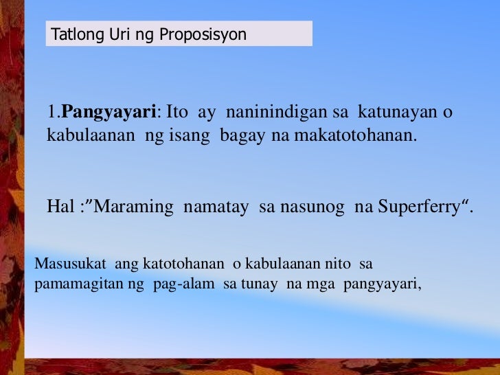 Halimbawa Ng Paghatol O Pagmamatuwid