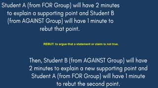 REBUT: to argue that a statement or claim is not true.
 