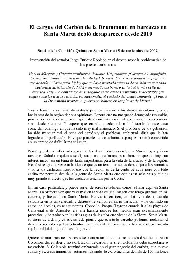 Debate sobre la contaminacion en santa marta dic.15.07