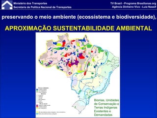 preservando o meio ambiente (ecossistema e biodiversidade), APROXIMAÇÃO SUSTENTABILIDADE AMBIENTAL Biomas, Unidades de Conservação e Terras Indígenas Existentes e Demandadas 