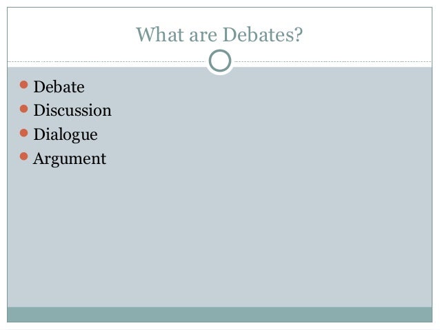 Debating methodology in the classroom