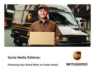 Social Media Defense:

Protecting Your Brand When its Under Attack
 