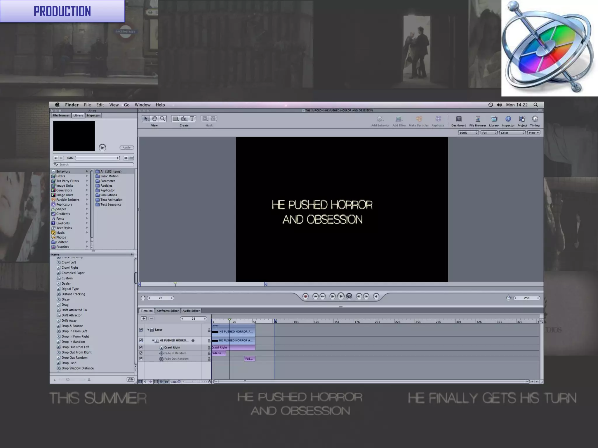 PRODUCTION

        Embedding video/music or other features onto your powerpoint or at
        least having these ready to reference in your presentation shows an
        excellent use of digital tech/ict.

        This is particularly important for Q1 (codes and conventions).




             • Debbie Onyemelukwe

         Add use of blog and embed music samples from soundcloud
 