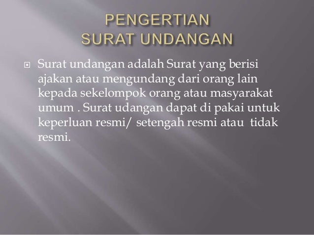 Ppt.SURAT UNDANGAN " SMA Ya BAKII " SUKRINIAM