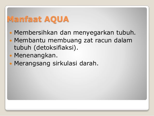 Danone AQUA oleh Debby Feramitha
