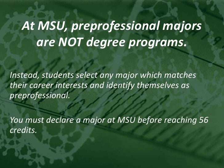 Msu College Of Natural Science Pre Professional Msu College Of Natural Science Pre Professional