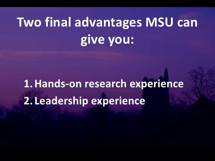 Msu Natural Science Courses Msu Natural Science Courses